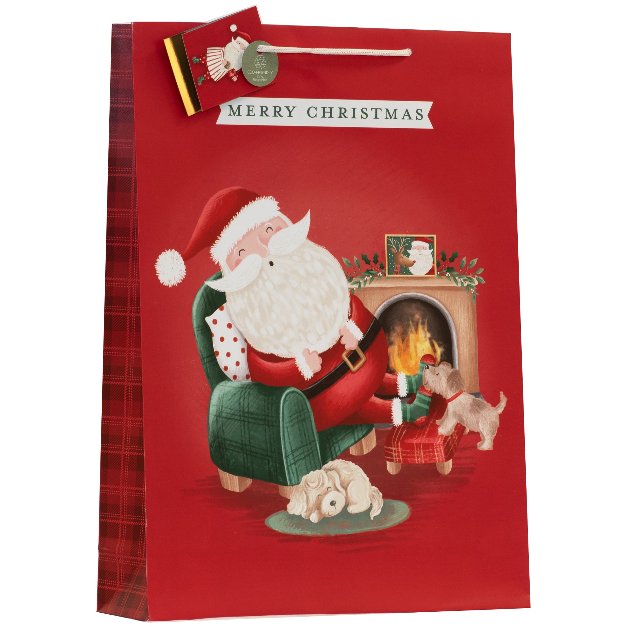 Sleepy Santa Gift Bag Extra Large 6pk