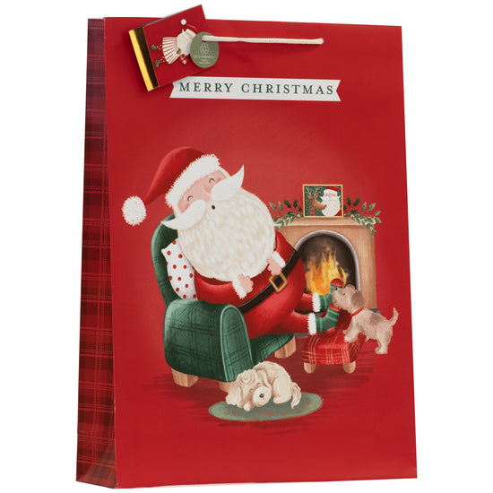 Sleepy Santa Gift Bag Extra Large 6pk