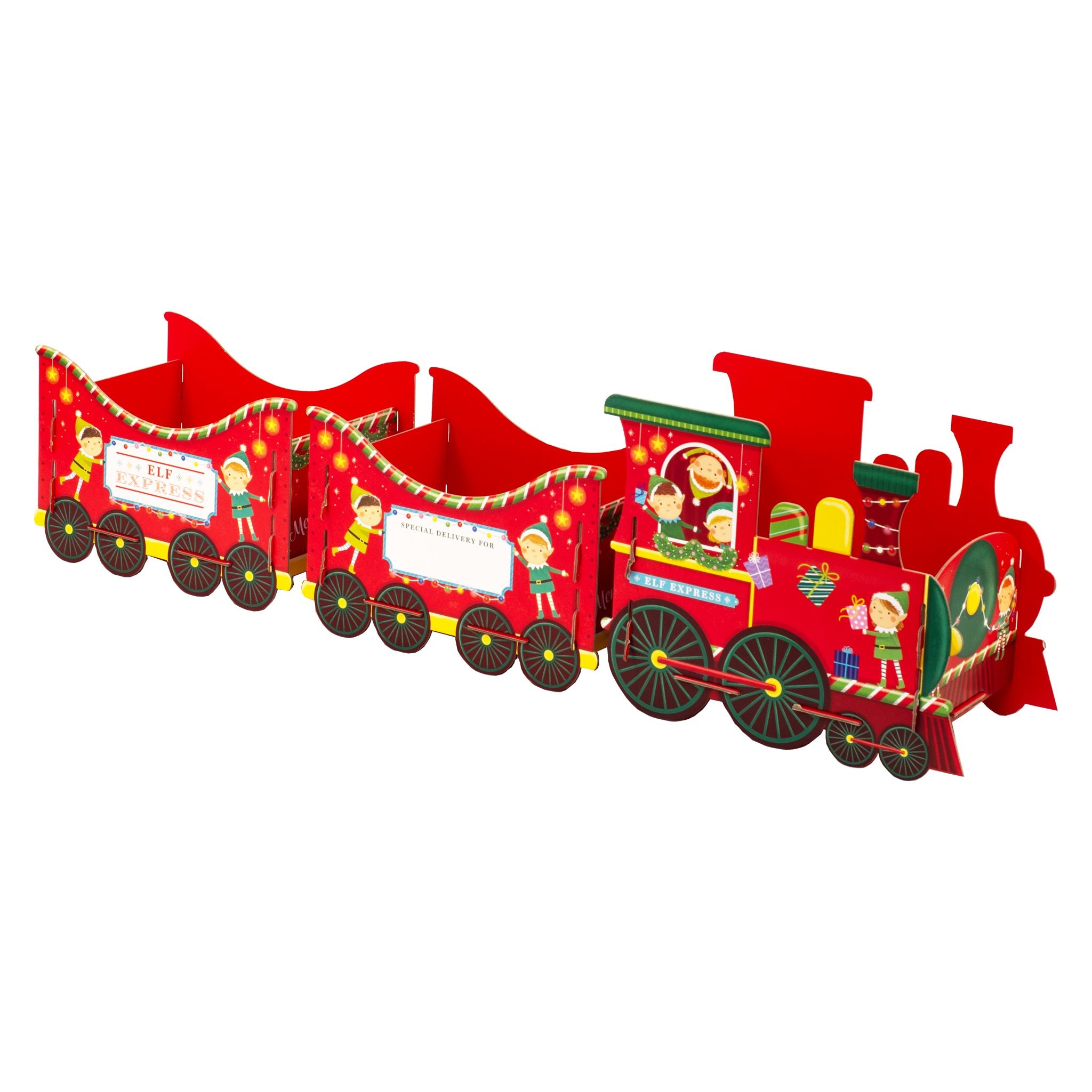 Elves Train Gift Box With Stickers Small