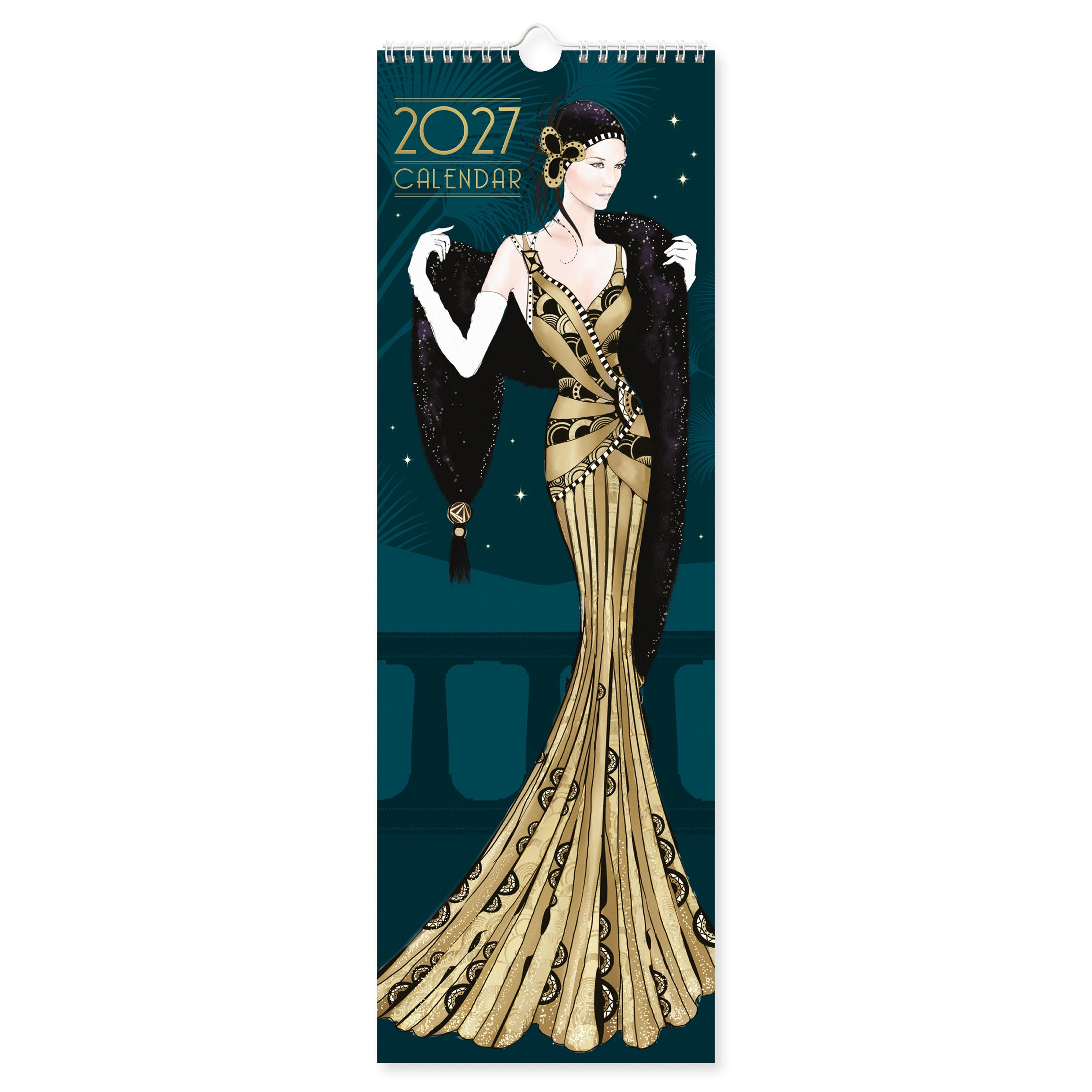 Calendar Slim Claire Coxon Art Deco 2027