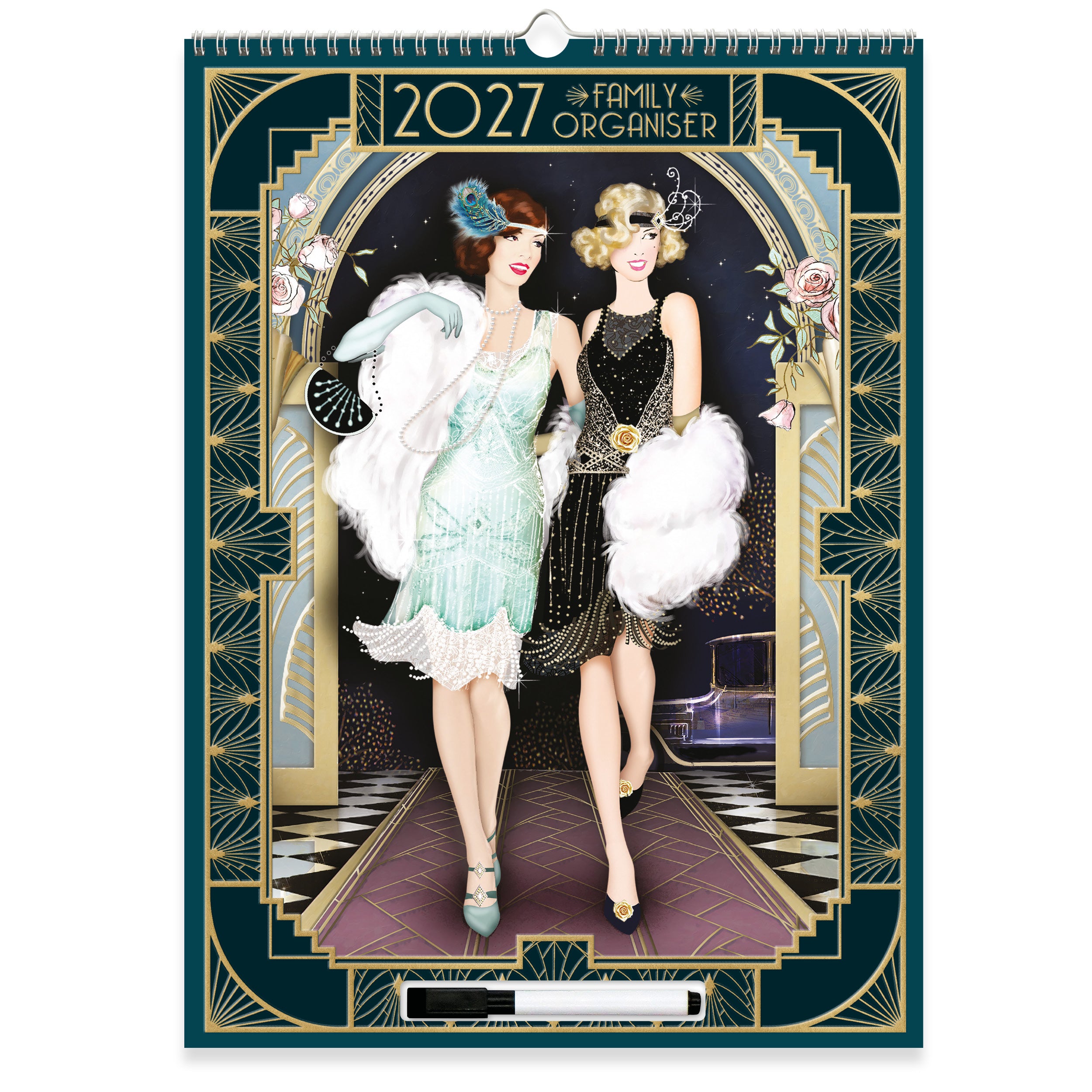 Calendar Organiser Claire Coxon Art Deco 2027