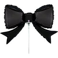 Grabo Black Bow 14" Air Fill Foil Balloon