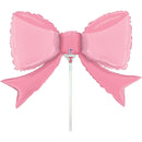 Grabo Pretty Pink Bow 14" Air Fill Foil Balloon