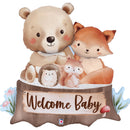 Grabo Woodland Welcome Baby 34" Foil Balloon
