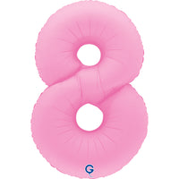 Grabo Foil Balloon Matte Sakura Pink 40" Number 8