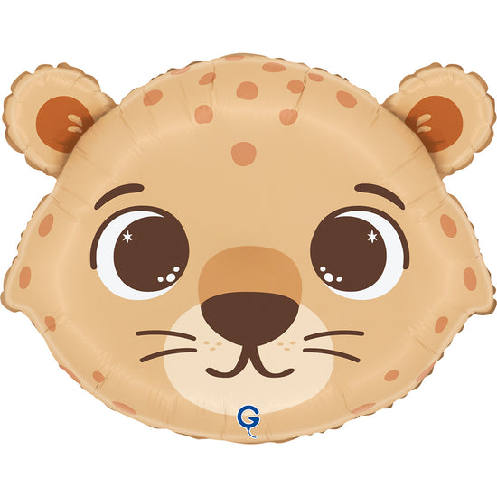 Grabo Funny Cheetah Head 18" Foil Balloon