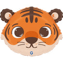 Grabo Funny Tiger Head 18" Foil Balloon