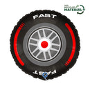 Grabo Racing Tyre 18" Foil Balloon