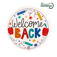 Grabo Welcome Back Doodles 18" Foil Balloon