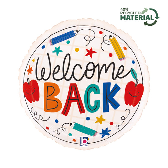 Grabo Welcome Back Doodles 18" Foil Balloon