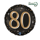 Grabo Sparkling Age 80 18" Foil Balloon