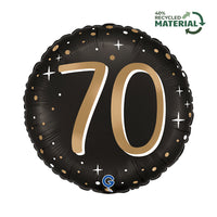 Grabo Sparkling Age 70 18" Foil Balloon
