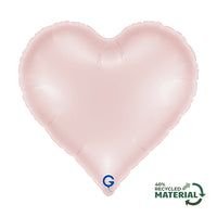 Grabo Satin Pastel Pink 18" Heart Foil Balloon