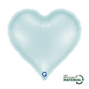 Grabo Satin Pastel Blue 18" Heart Foil Balloon