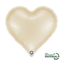 Grabo Satin Cream 18" Heart Foil Balloon