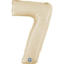 Grabo Foil Balloon Satin Cream 14" Number 7