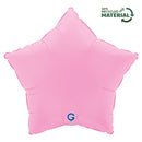 Grabo Soft Matte Sakura Pink 18" Star Foil Balloon