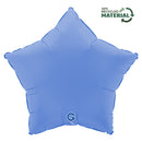 Grabo Soft Matte Lotus Blue 18" Star Foil Balloon