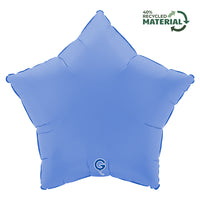 Grabo Soft Matte Lotus Blue 18" Star Foil Balloon