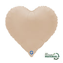 Grabo Soft Matte Cappuccino 18" Heart Foil