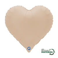 Grabo Soft Matte Cappuccino 18" Heart Foil