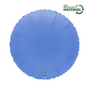 Grabo Soft Matte Lotus Blue 18" Round Foil Balloon