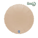Grabo Soft Matte Cappuccino 18" Round Foil Balloon