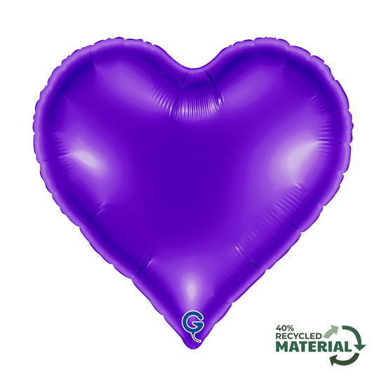 Grabo Royal Purple 18" Heart Foil Balloon