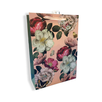 Gift Bag Pink Peonies Extra Large 6pk