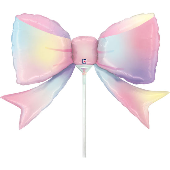 Grabo Multicolour Bow 14" Air Fill Foil Balloon