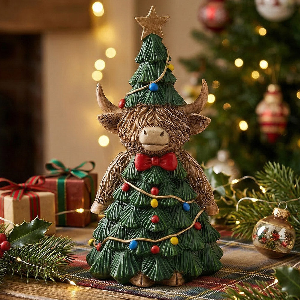 Ornament Highland Cow Tree