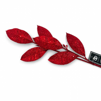 Glitter Laurel Dark Red 67cm