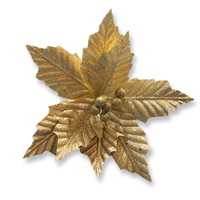 Sparkle Poinsettia Champagne 24cm