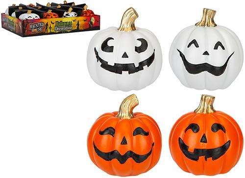Happy Face Pumpkin Decorations 12pk