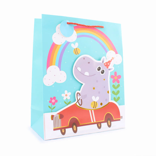 Gift Bag Hippo Large 6pk