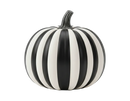 Striped Pumpkin Ceramic Ornament 11.5x9cm