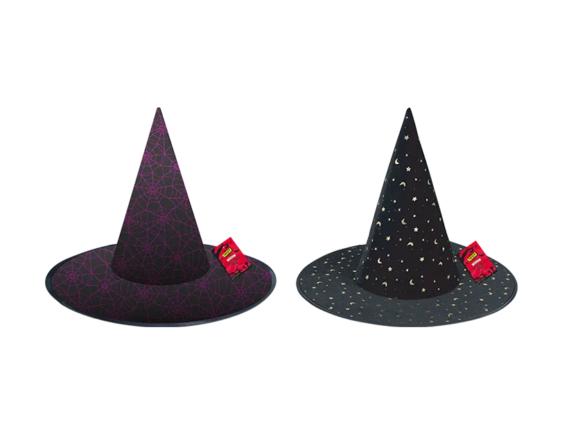 Printed Witches Hat (Design May Vary)
