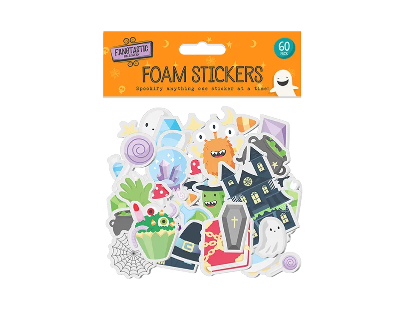Halloween Foam Stickers 60pk