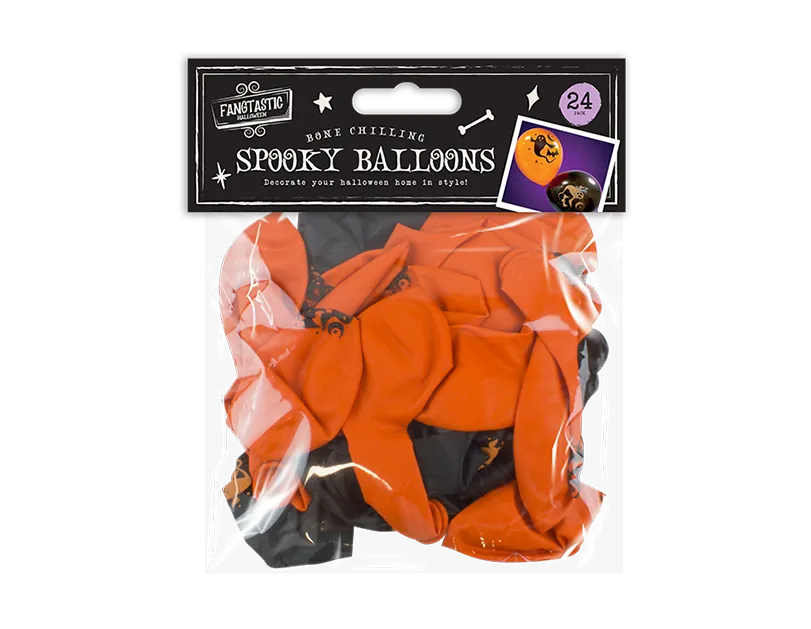 Spooky Halloween Latex Balloons 24pk