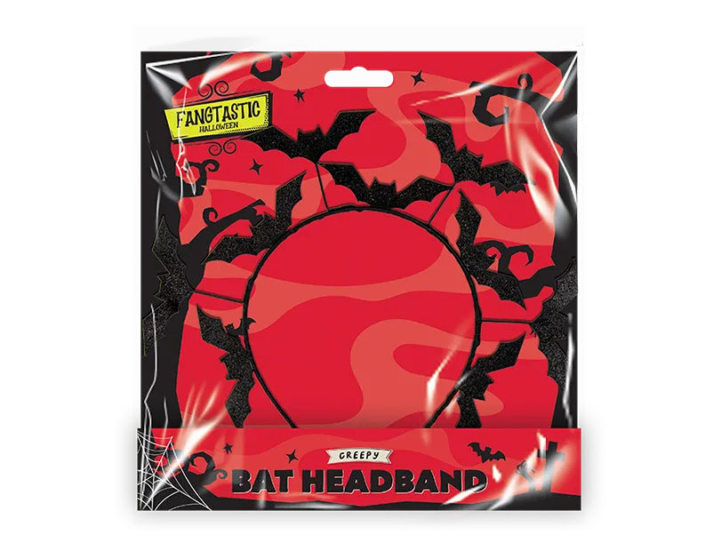 Glitter Bat Headband