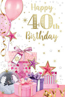 Xpress Yourself C75 Birthday Age 40 6pk