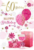 Xpress Yourself C75 Birthday Age 60 6pk