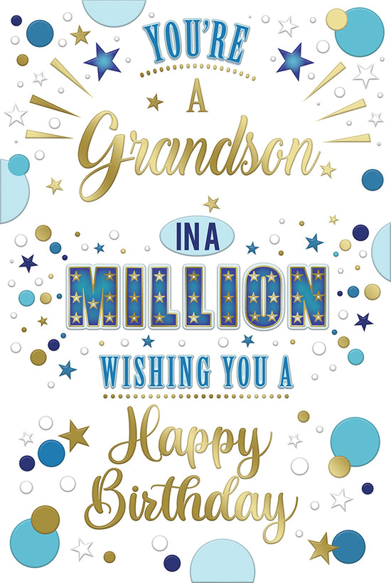 Xpress Yourself C75 Birthday Grandson 6pk