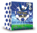 Gift Bag Football Fan Blue & White Large 6pk