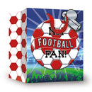 Gift Bag Football Fan Red & White Medium 6pk