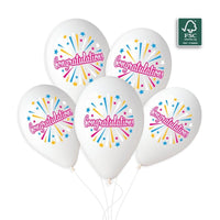 Gemar Congratulations 13" Latex Balloons 6pk