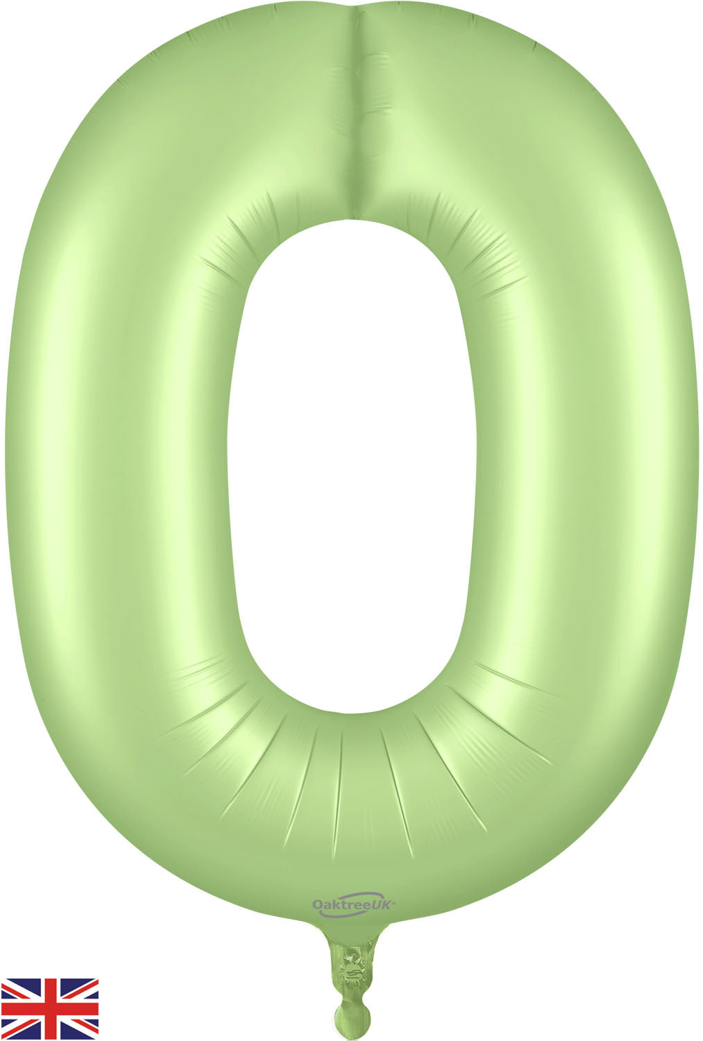 Oaktree Foil Balloon Pastel Pistachio 34" Number 0