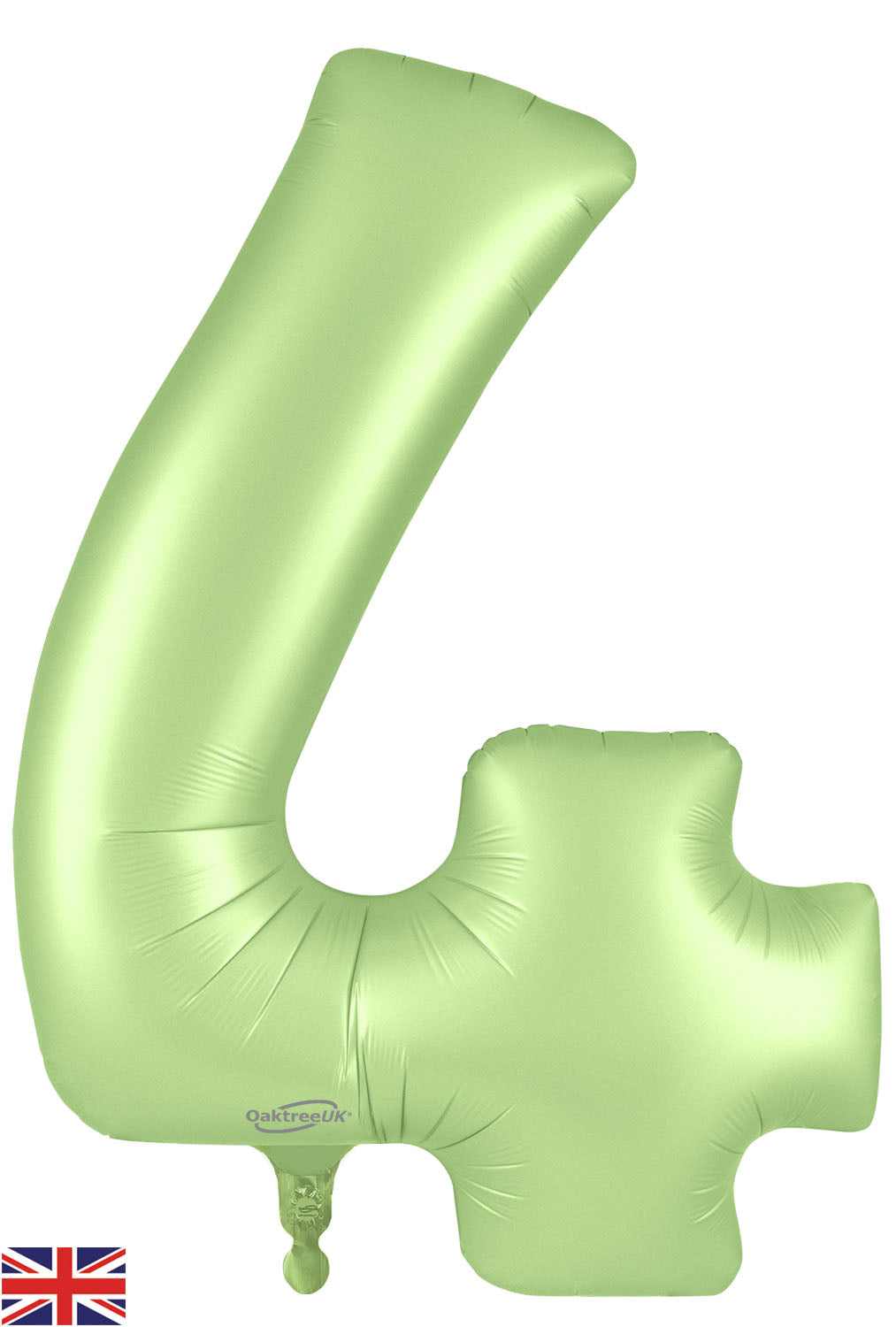 Oaktree Foil Balloon Pastel Pistachio 34" Number 4
