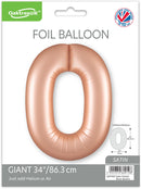 Oaktree Foil Balloon Pastel Rose Quartz 34" No. 0