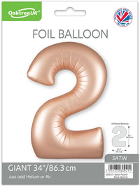 Oaktree Foil Balloon Pastel Rose Quartz 34" No. 2